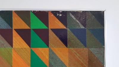 Sven Markeliu Hand Painted Paper Collage Attributed to Sven Markelius for Illums Bolighus