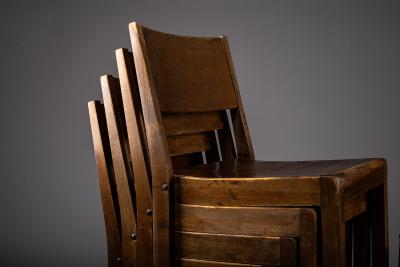 Sven Markelius Scandinavian modern stackable 1930s birch chairs