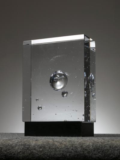 Sven Palmqvist Abstract Glass Sculpture by Sven Palmqvist for Orrefors