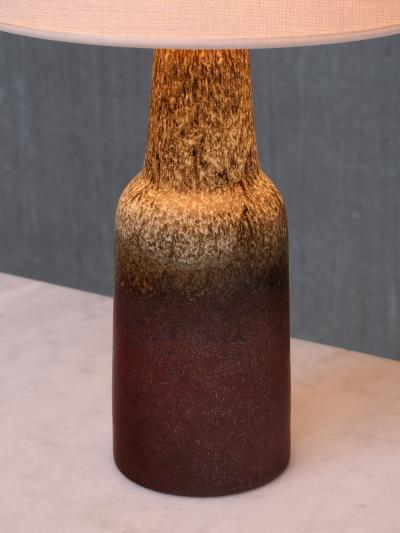 Sven Wejsfelt Sven Wejsfelt Earth toned Glazed Ceramic Table Lamp Gustavsberg Sweden 1960s