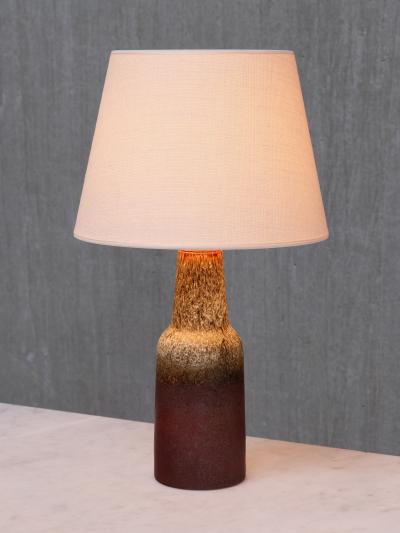 Sven Wejsfelt Sven Wejsfelt Earth toned Glazed Ceramic Table Lamp Gustavsberg Sweden 1960s
