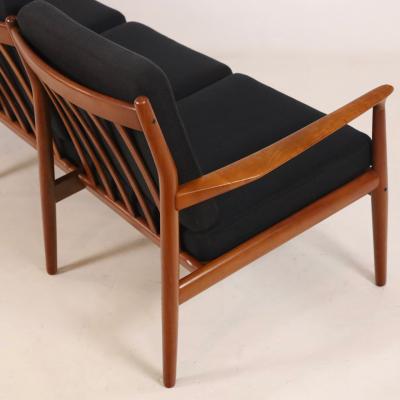 Svend Aage Eriksen Classic Scandinavian Modern Three Place Teak Sofa by Svend Aage Eriksen