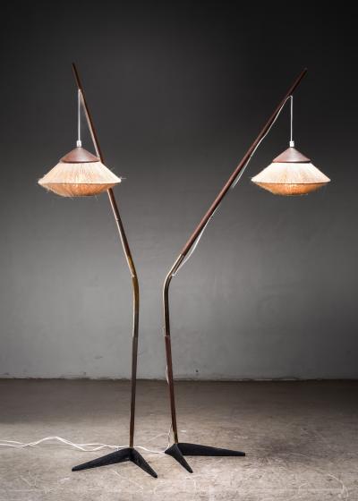 Svend Aage Holm S rensen Pair of Svend Aage Holm S rensen floor lamps