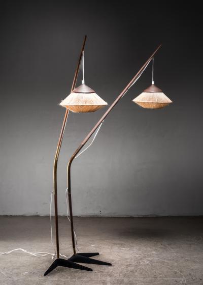 Svend Aage Holm S rensen Pair of Svend Aage Holm S rensen floor lamps