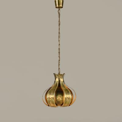 Svend Aage Holm S rensen Sorensen Danish 1960s brass Palm ceiling pendant by Svend Aage Holm S rensen