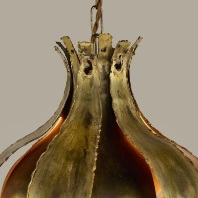 Svend Aage Holm S rensen Sorensen Danish 1960s brass Palm ceiling pendant by Svend Aage Holm S rensen