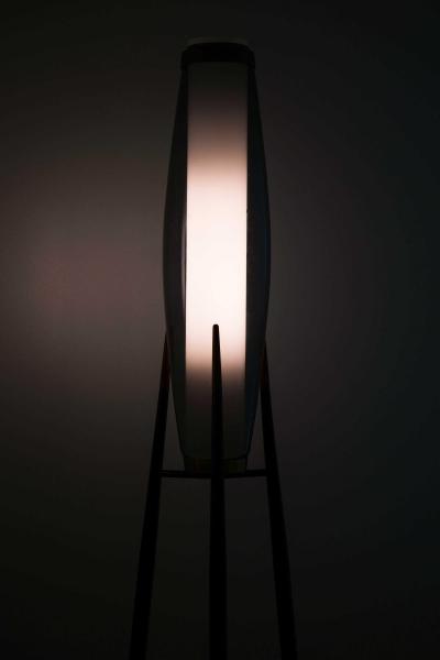 Svend Aage Holm S rensen Sorensen Pair of Floor Lamps in Brass and Glass by Svend Aage Holm S rensen 1950s