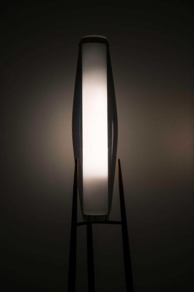 Svend Aage Holm S rensen Sorensen Pair of Floor Lamps in Brass and Glass by Svend Aage Holm S rensen 1950s
