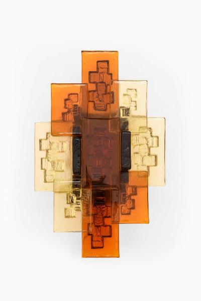 Svend Aage Holm S rensen Sorensen Pair of Svend Aage Holm S rensen Glass Wall Lamps 1960s