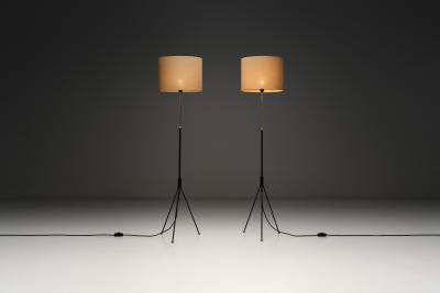 Svend Aage Holm S rensen Sorensen Pair of Tripod Floor Lamps by Svend Aage Holm S rensen Attr Denmark ca 1960s