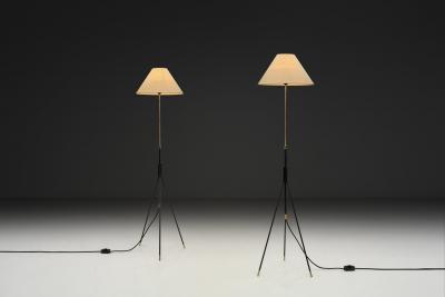 Svend Aage Holm S rensen Sorensen Pair of Tripod Floor Lamps by Svend Aage Holm S rensen Attr Denmark ca 1960s