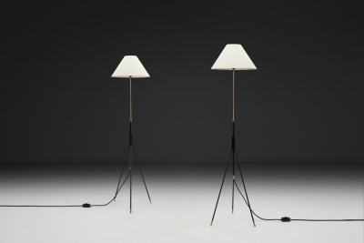 Svend Aage Holm S rensen Sorensen Pair of Tripod Floor Lamps by Svend Aage Holm S rensen Attr Denmark ca 1960s