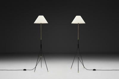 Svend Aage Holm S rensen Sorensen Pair of Tripod Floor Lamps by Svend Aage Holm S rensen Attr Denmark ca 1960s