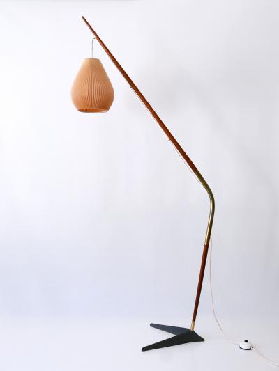 Svend Aage Holm Sorensen Exceptional Fishing Pole Floor Lamp by Svend Aage Holm S rensen Denmark 1950s
