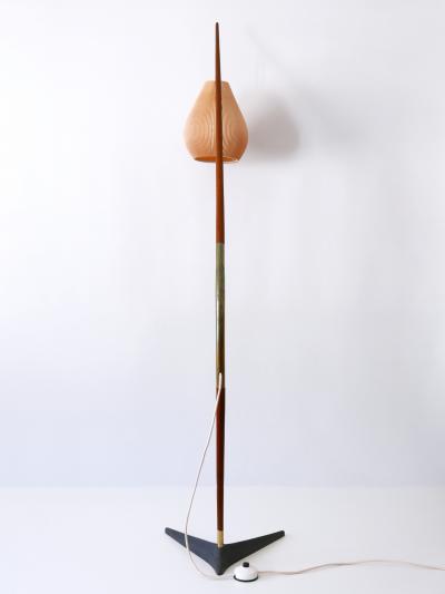 Svend Aage Holm Sorensen Exceptional Fishing Pole Floor Lamp by Svend Aage Holm S rensen Denmark 1950s