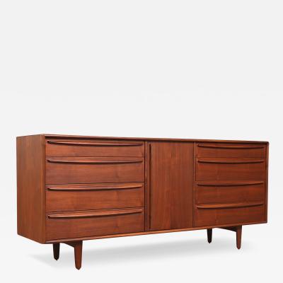 Svend Aage Larsen Svend A Larsen Walnut Dresser for Falster M belfabrik