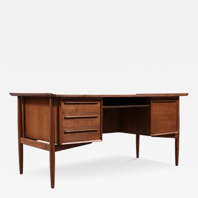 Svend Aage Madsen Svend A Madsen Executive Walnut Desk w Bookcase for H P Hansen