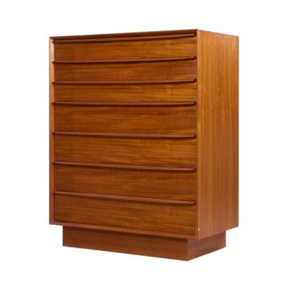Svend Aage Madsen Svend A Madsen for Falster Mid Century Danish Teak Highboy Dresser