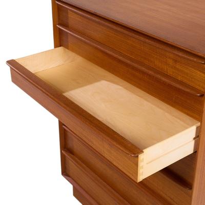 Svend Aage Madsen Svend A Madsen for Falster Mid Century Danish Teak Highboy Dresser