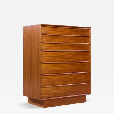 Svend Aage Madsen Svend A Madsen for Falster Mid Century Danish Teak Highboy Dresser