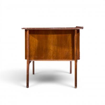 Svend Aage Madsen Svend Madsen Mid Century Danish Teak Curved Desk