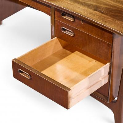 Svend Aage Madsen Svend Madsen Mid Century Danish Teak Curved Desk