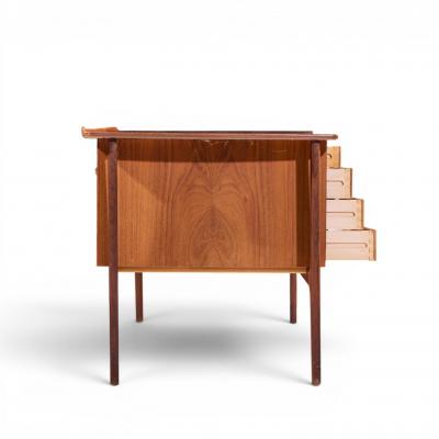 Svend Aage Madsen Svend Madsen Mid Century Danish Teak Curved Desk