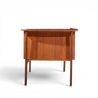 Svend Aage Madsen Svend Madsen Mid Century Danish Teak Curved Desk