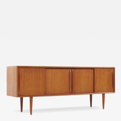 Svend Aage Madsen Svend Madsen Mid Century Danish Teak Curved Front Credenza