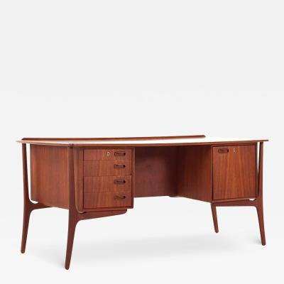 Svend Aage Madsen Svend Madsen Mid Century Danish Teak Desk