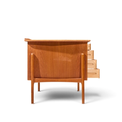 Svend Aage Madsen Svend Madsen for Sigurd Hansen Mid Century Danish Teak Desk