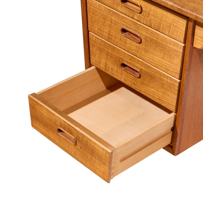 Svend Aage Madsen Svend Madsen for Sigurd Hansen Mid Century Danish Teak Desk