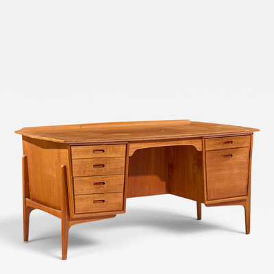 Svend Aage Madsen Svend Madsen for Sigurd Hansen Mid Century Danish Teak Desk