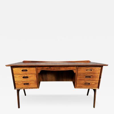 Svend Aage Madsen Vintage Danish Mid Century Modern Rosewood Desk by Svend Madsen