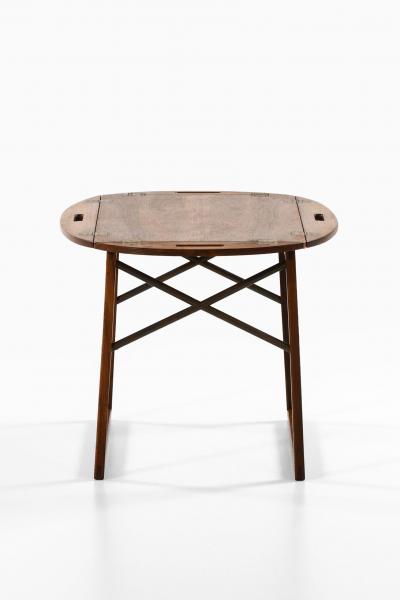 Svend Langkilde Butlers Tray Table in Rosewood and Brass by Svend Langkilde 1950s