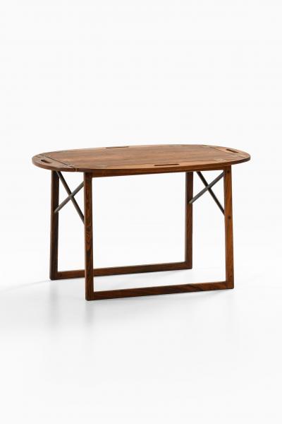 Svend Langkilde Butlers Tray Table in Rosewood and Brass by Svend Langkilde 1950s