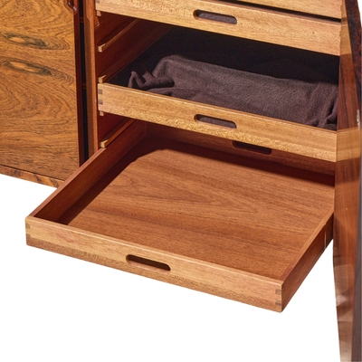 Svend Langkilde Svend Langkilde for Langkilde M bler Mid Century Rosewood and Teak Cabinet
