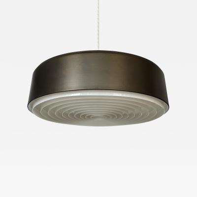 Svend Middelboe Bronze Cylindrical Pendant Lamp by Sven Middelboe for Nordisk Solar