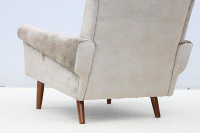 Svend Skipper Svend Skipper High Back Lounge Chairs In Barbara Barry Couture Fabric