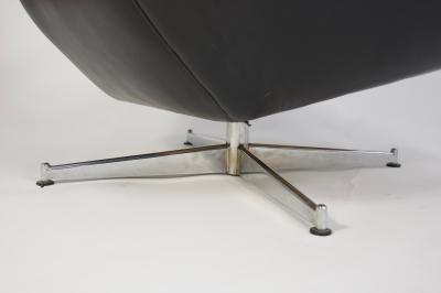 Svend Skipper Svend Skipper Leather Lounge Chair and Ottoman