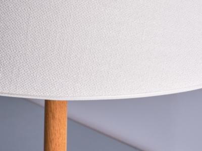 Svensk Hemslojd Swedish Modern Three Legged Floor Lamp in Oak Svensk Hemsl jd 1950s