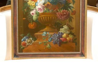 Swedish 1780s Floral Painting in the Manner of Paulus Theodorus van Brussel