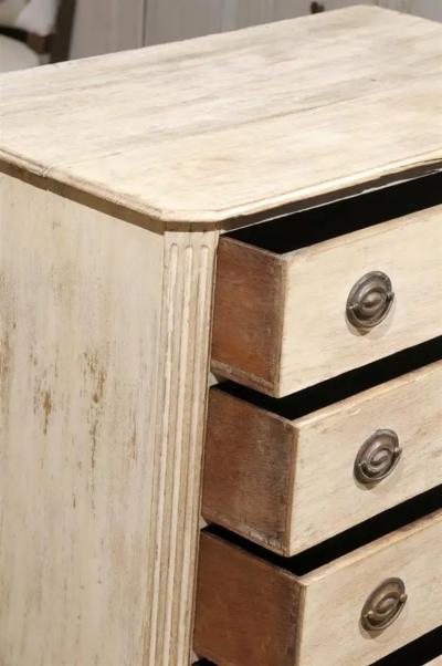 Swedish 1780s Gustavian Period Four Drawer Commode with Chamfered Side Posts