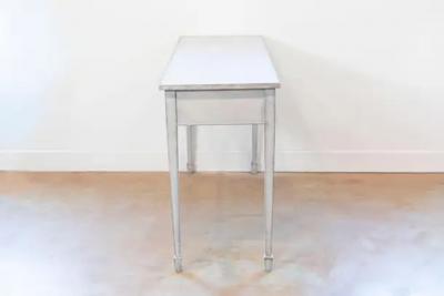 Swedish 1890s Painted Wood Console Table with Three Drawers and Tapered Legs