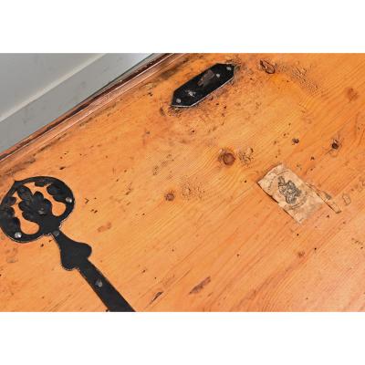 Swedish 18th Century Painted Chest Trunk