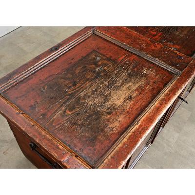 Swedish 18th Century Painted Chest Trunk