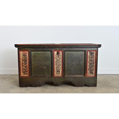 Swedish 18th Century Painted Coffer