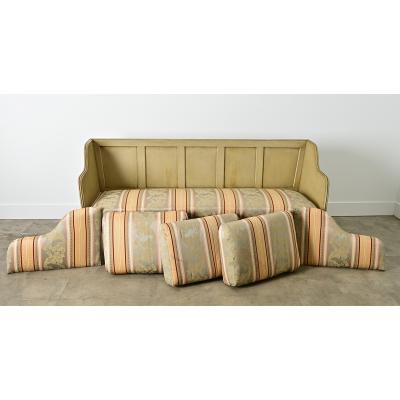 Swedish 18th Century Painted Upholstered Settee