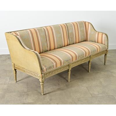 Swedish 18th Century Painted Upholstered Settee
