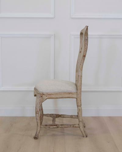Swedish 18th Century Rococo Painted Chair